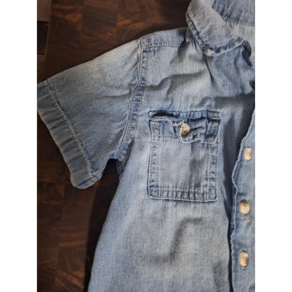 Old Navy 3t girls button up denim‎ shirt